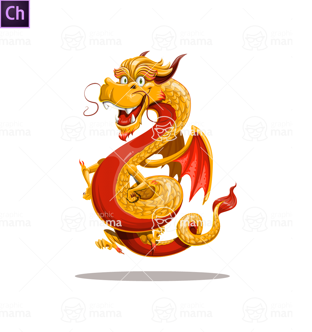 Japanese Dragon Character Animator Puppet